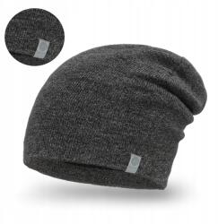 PaMaMi Férfi téli meleg grafit sapka Pamami sima klasszikus Lengyel 15012 (Klasyczna Czapka Jesienno-Zimowa męska)