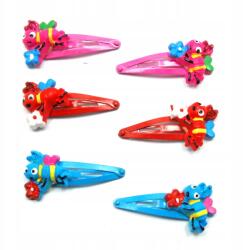 Gyerek hajcsatok hajcsatok díszekkel 6 db (7029 SA)