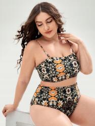 Shein EC15115 Shein Kétrészes Virágmintás Fürdőruha 44-ES Méret