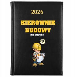 FunnyCase Könyvnaptár 2026 Építési Naptár *név* Fekete Ajándék Wz (KalendarzKALENDARZ BUDOWY *IMIĘ NAZWISKO*)