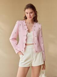 Shein Rózsaszín Strasszos Blézer (M) (587761)