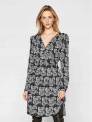 Silvian Heach fekete mintás ruha, S méret, 100% poliészter (373235)