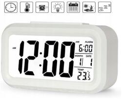  LCD Ébresztőóra, digitális, 12/24 órás, hőmérséklet, naptár (6910359825909)