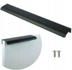 Global Service Modern élzáró bútorfogantyú fiókos szekrényhez fekete 296 /256 mm (23150256N)