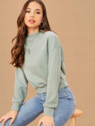 Shein CC44215 Shein Zöld Női Pulóver Textúra Hosszú Ujjú S