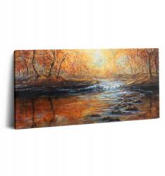Wallfluent Vászonkép Canvas A dolgozószobába Fali Dekoráció Festett Őszi Erdő (010030010010000052221)