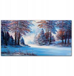 Coloray Vászonkép Festmény Tél erdő fák 100x50 (010030010010000016878)