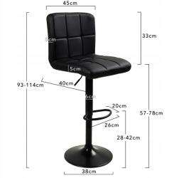  Konyhai bárszék bőr állítható magasság (SDH643)
