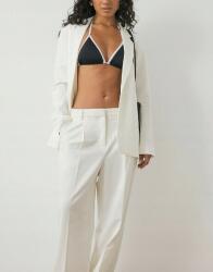 NA-KD Krémszínű Magas Derekú Nadrág Széles Szárú Egyenes Na-kd 32