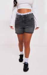 Prettylittlething Rövidnadrág, Size 3XS, 100% pamut, fekete