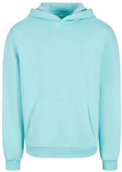 Build Your Brand Puha férfi kapucnis pulóver Fluffy - Beryl blue | XL (BY284-1000384349)