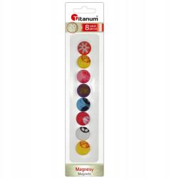 Titanum Mágnesek Titanum kerek 20mm 8 db vegyes színek