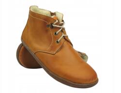 Helios Női Bakancs Helios 501P Barna Barefoot Bőr Gyapjú Béléssel Kényelmes (501P.071)