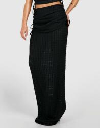 Boohoo IC74216 Boohoo Petite Texturált Maxi Fodros Szoknya M