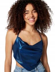 Jennyfer *jennyfer Aszimmetrikus Csillogó Crop Top Megkötős Hátrésszel M