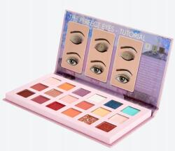 Fab Factory Szemhéjpúder paletta 18 színben matt és csillámos Fab Factory