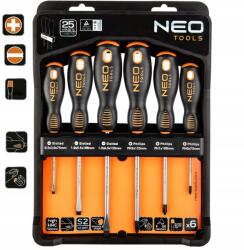 NEO TOOLS Csavarhúzó Készlet Neo Tools Erős Tartós 6 Db (ZESTAW WKRĘTAKÓW NEO TOOLS MOCNE TRWAŁE)