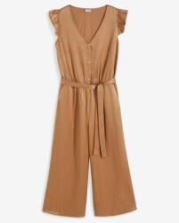 Bonprix Fodros Szatén Overál, Size 36, barna