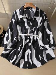 Shein Ing, fekete, Size 38, hosszú ujjú, 100% poliészter