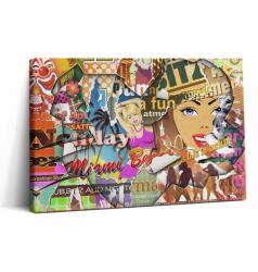 Wallfluent Falikép Canvas Modern Konyha Képeslap Nyaralás 30x20 cm (010030010150000074995)