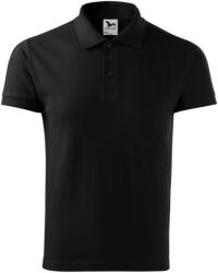 MALFINI Férfi galléros póló Cotton Heavy - Fekete | 3XL (2150118)