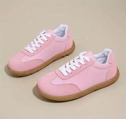 Shein Rózsaszín Fűzött Teniszcipő (38) (587674)