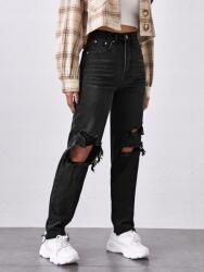 Shein LC44210 Shein Magas Derekú Farmer Nadrág Lyukakkal Xxs