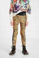 Desigual Sárga Mintás Leggings, Size 3-4L, poliészter (21WGKK01_8022)