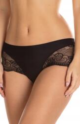 Lama Női rövidnadrág, Size M, fekete, virágmintás csipkével (L-POL5007MS-02)