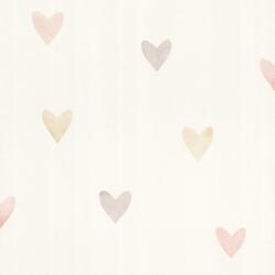 Rasch Gyerek tapéta szívek rózsaszín bézs Kids World II 301717 Rasch (301717)
