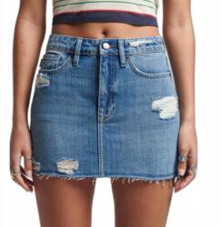 Superdry Női farmer miniszoknya Superdry szürke-kék pamutból W26-os méret (W7210192A O1O)