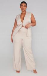 Prettylittlething Bézs Egyenes Szárú Klasszikus Prettylittlething Nadrág 44-ES