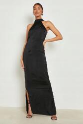 Boohoo HC63103 Boohoo Szatén Maxi Ruha Nyitott Hát XL