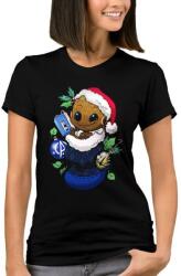 Női Karácsonyi Póló Groot Nerd Geek Xs