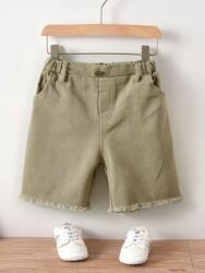 Shein KC16211 Shein Fiú Szövet Rövidnadrág Szakadt Nadrágszár (12) 128