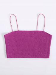 Shein LC72211 Shein Felső Karton Textúrájú Vállpántokkal Xs