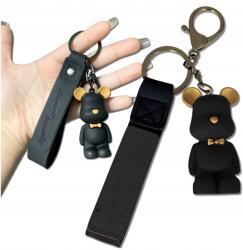 EdiBazzar Állatos kulcstartó kulcsokhoz, táskához, fekete maci, mackó kulcstartó (Breloczek Do Kluczy Miś Misio Zwierzak)
