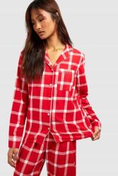 Boohoo KC22217 Boohoo Tall Kockás Alvó Ing Arany Cérna XXL