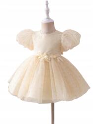 Shein Sárga Ruha Kislánynak Print Masnis Tüll 18-24 M __80