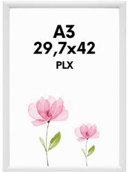 Gedeon Képkeret A3 29, 7x42 fehér plexi univerzális oklevél (BB29,7x42 biała)