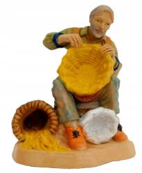 Włoska Betlehem figura 'Kosárjavítás' 10cm magas figurákhoz (11145-55)