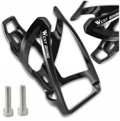  Kosár KULACS-hoz, kulacstartó, kerékpár vázra szerelhető, univerzális, fekete színű kerékpárhoz