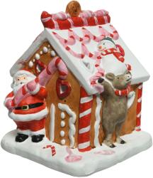 Kaemingk Karácsonyi dekoráció mézeskalács házikó terrakotta 18cm (6980890)