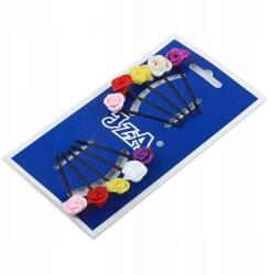 Iza Díszes rózsa mintás fülbevaló vegyes színekben 10 db (FBMW/MIX/10)