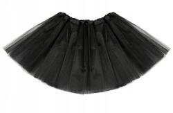  Tüll balerina szoknya óvodába tutu 3 rétegű Fekete