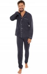 De Lafense Férfi pizsama De Lafense 729 Norberto cipzáras grafit M