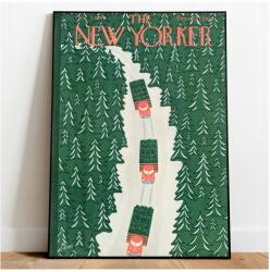  Karácsonyi poszter New Yorker Karácsonyfa erdő 50x70 (Plakat świąteczny dekoracja święta 8)