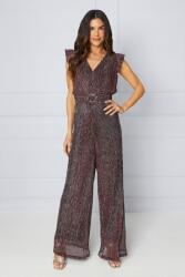 Wallis Piros-fekete Hosszú Szárú Fodros Overál Wallis 44-ES