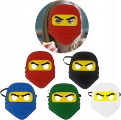  Filc maszk Ninja szett 5 db-os jelmez