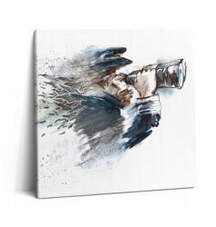 Wallfluent Vászonkép A Szobába Stílusos Ajándék Hajó Kapitány Távcsővel 60x60 (010030010270000074786)